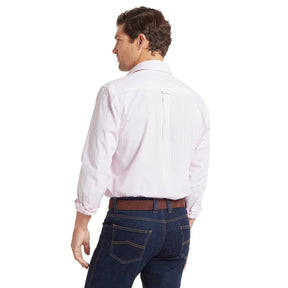 Schoffel Men's Thorpeness Tailored Shirt in Pale Rose Check