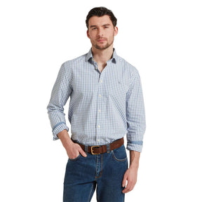 Schoffel Men's Thorpeness Tailored Shirt in Pigeon Blue