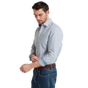 Schoffel Men's Thorpeness Tailored Shirt in Pigeon Blue