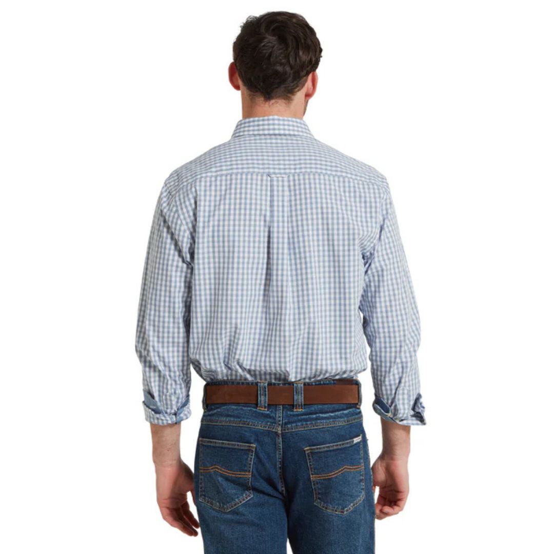 Schoffel Men's Thorpeness Tailored Shirt in Pigeon Blue