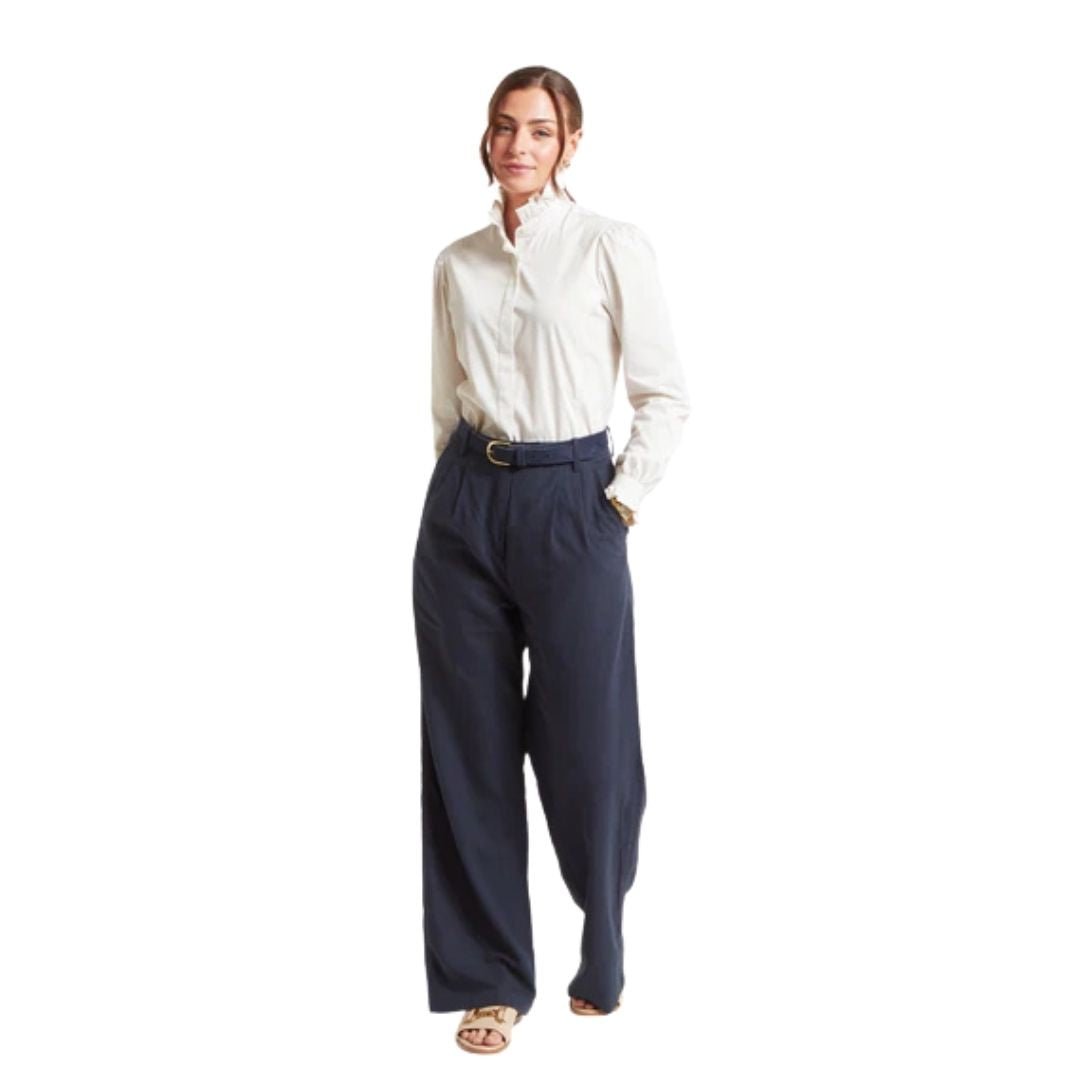 Schoffel Women's Fakenham Shirt in Linen Stripe