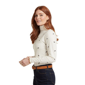 Schoffel Women's Malham Roll Neck Top in Bay Horse