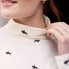 Schoffel Women's Malham Roll Neck Top in Bay Horse