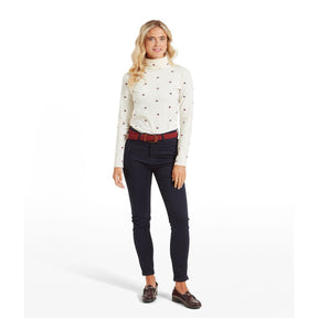 Schoffel Women's Malham Roll Neck Top in Wine Pheasant