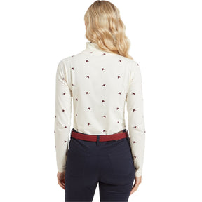 Schoffel Women's Malham Roll Neck Top in Wine Pheasant