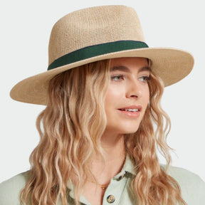 Schoffel Women's Porth Hat in Navy Green Stripe