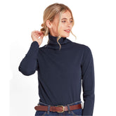 Schoffel Women's Rosedale Roll Neck Jumper in Navy