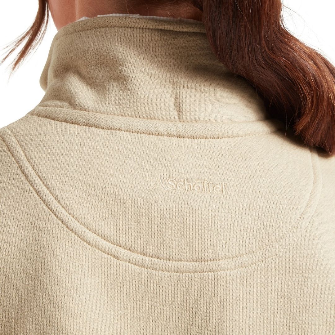 Schoffel Women's St Issey Quarter Zip Jumper in Cobblestone