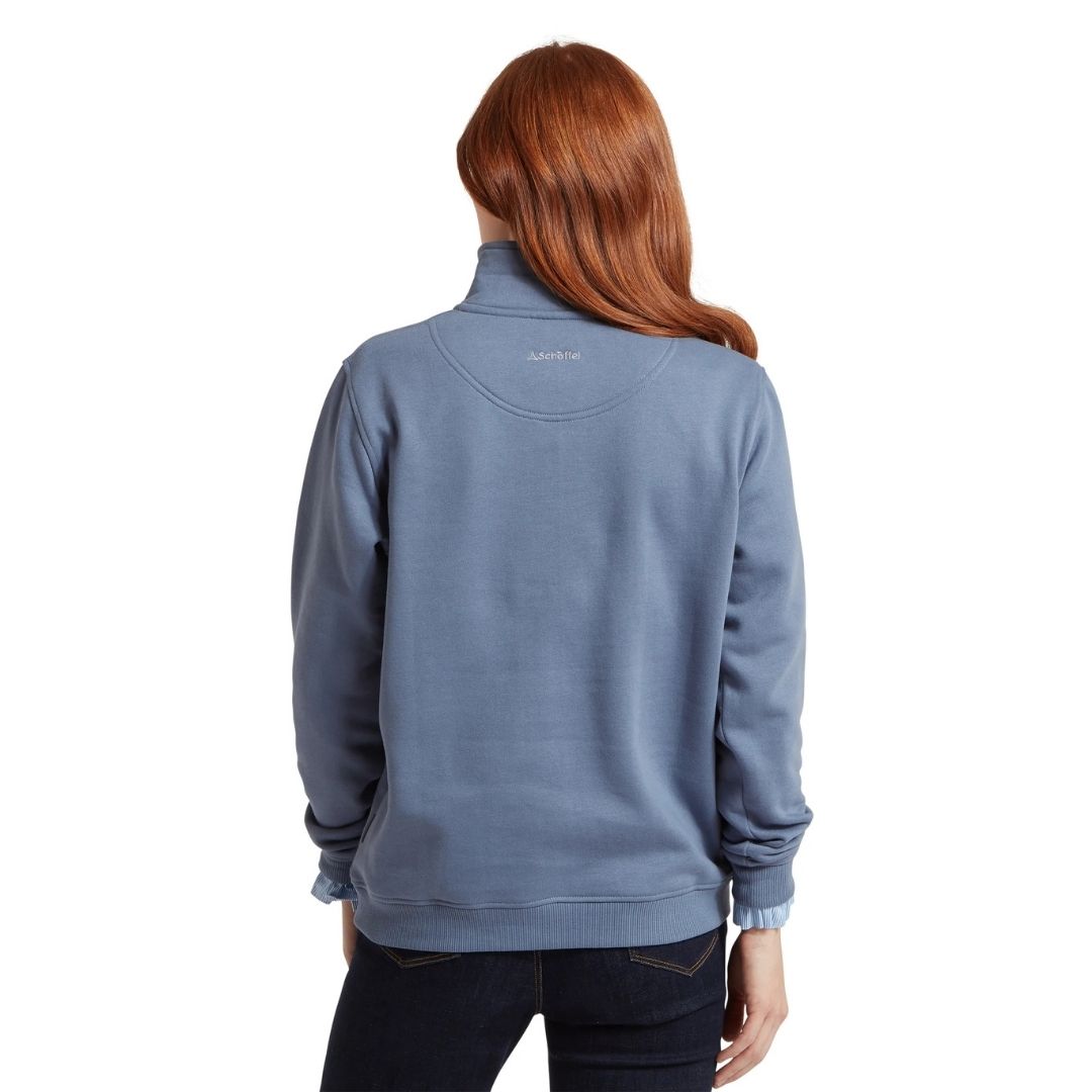 Schoffel Women's St Issey Quarter Zip Jumper in Storm Blue