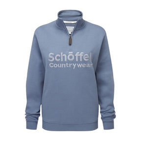 Schoffel Women's St Issey Quarter Zip Jumper in Storm Blue