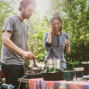 Stanley Adventure Full Kitchen Base Camp Cook Set in Stainless Steel (3.5L)