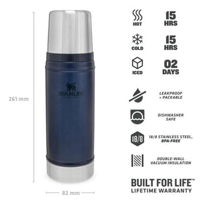 Stanley Classic Legendary Bottle in Nightfall Blue (470ml)