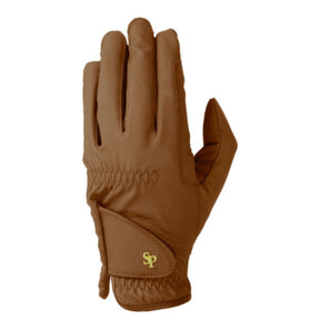 Supreme Products Pro Performance Show Ring Riding Gloves in Tan