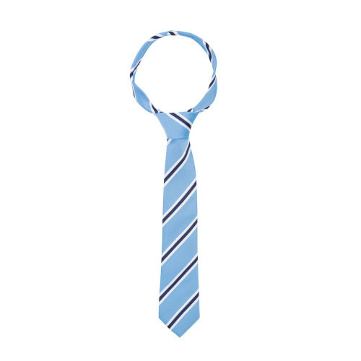 Supreme Products Kids Show Riding Tie in Blue with Navy Stripes