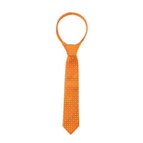 Supreme Products Show Riding Tie in Orange with Gold Diamonds Print