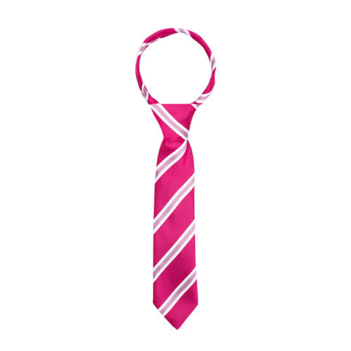 Supreme Products Kids Show Riding Tie in Pink with Stripes