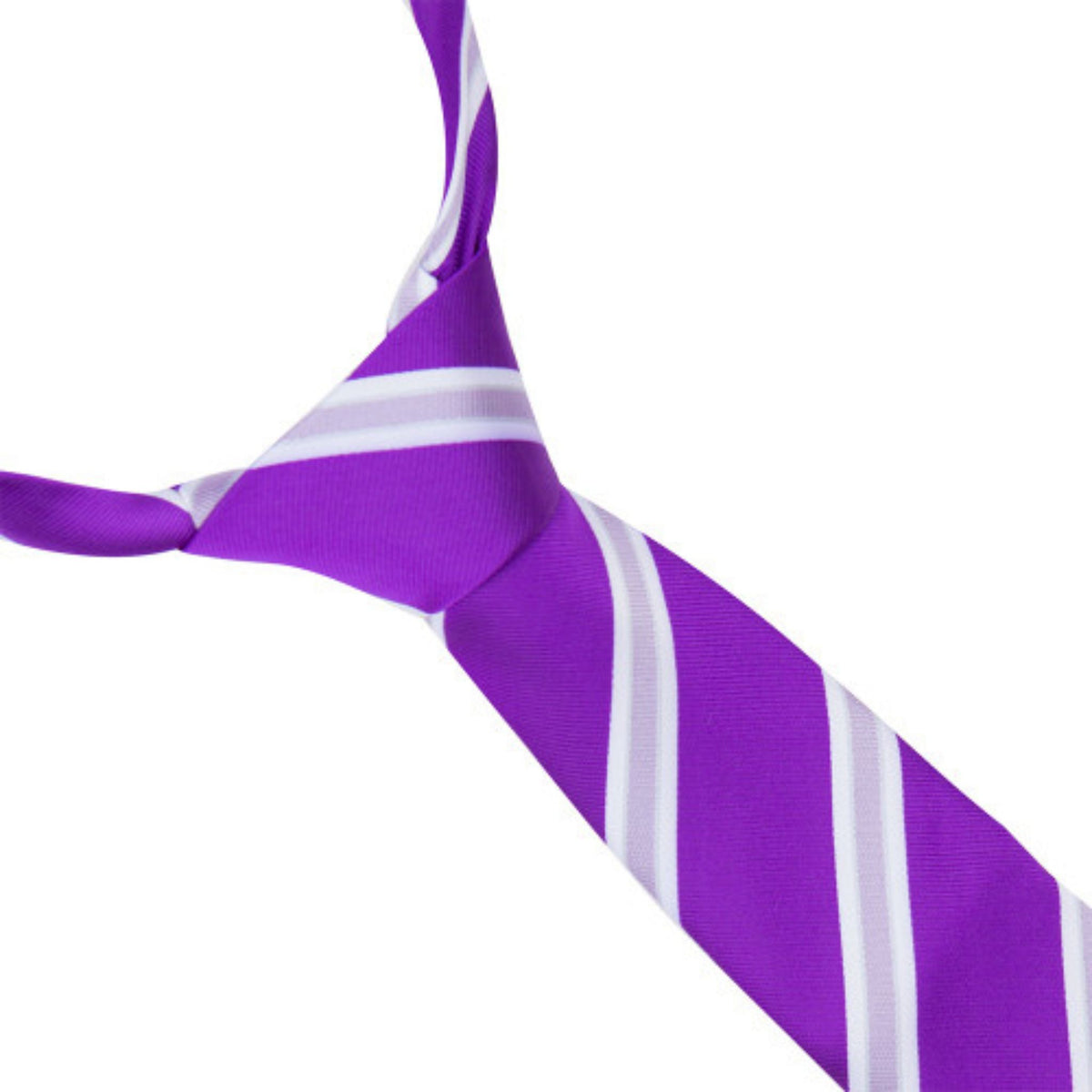 Supreme Products Kids Show Riding Tie in Purple with Lilac Stripes