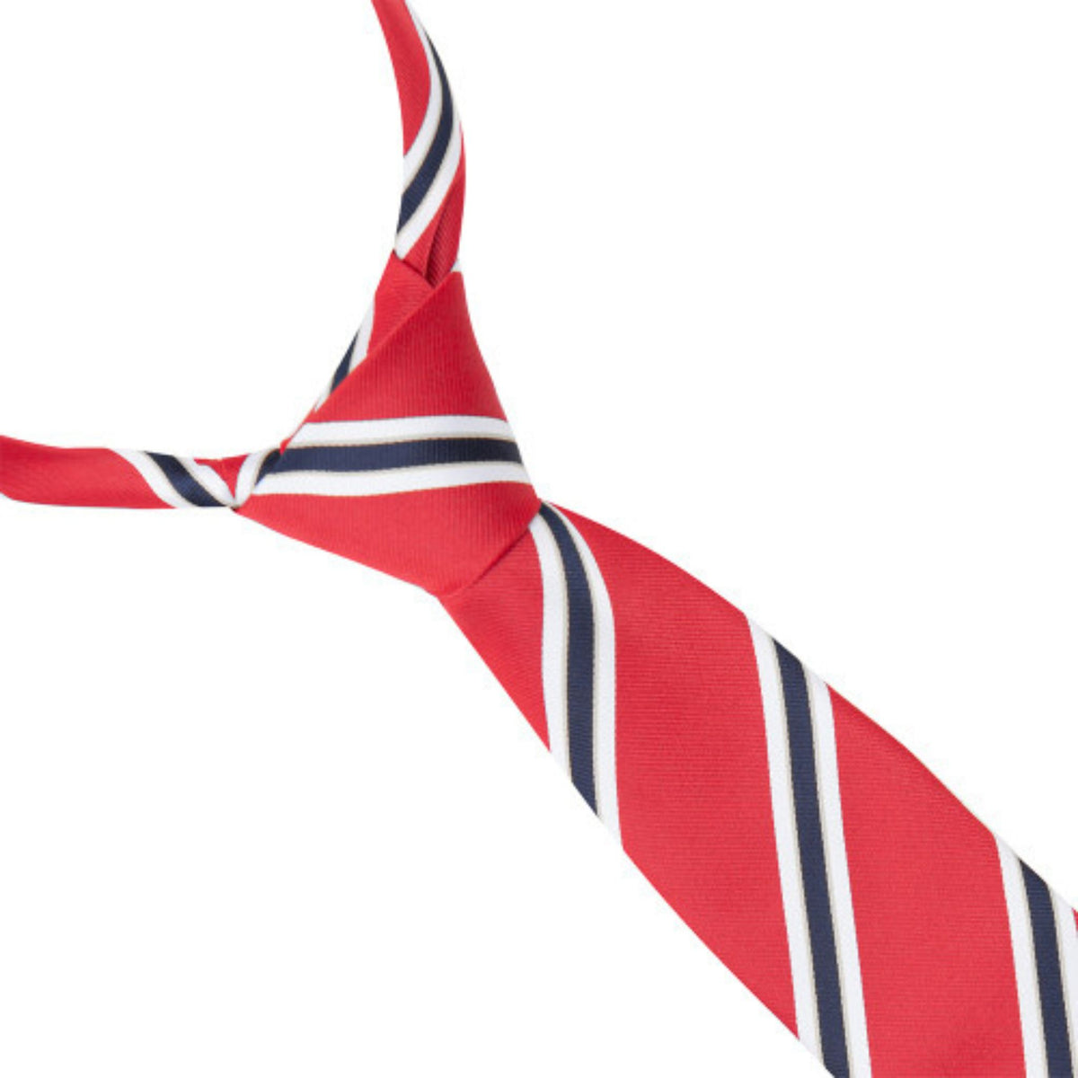 Supreme Products Show Riding Tie in Red with Navy Stripes