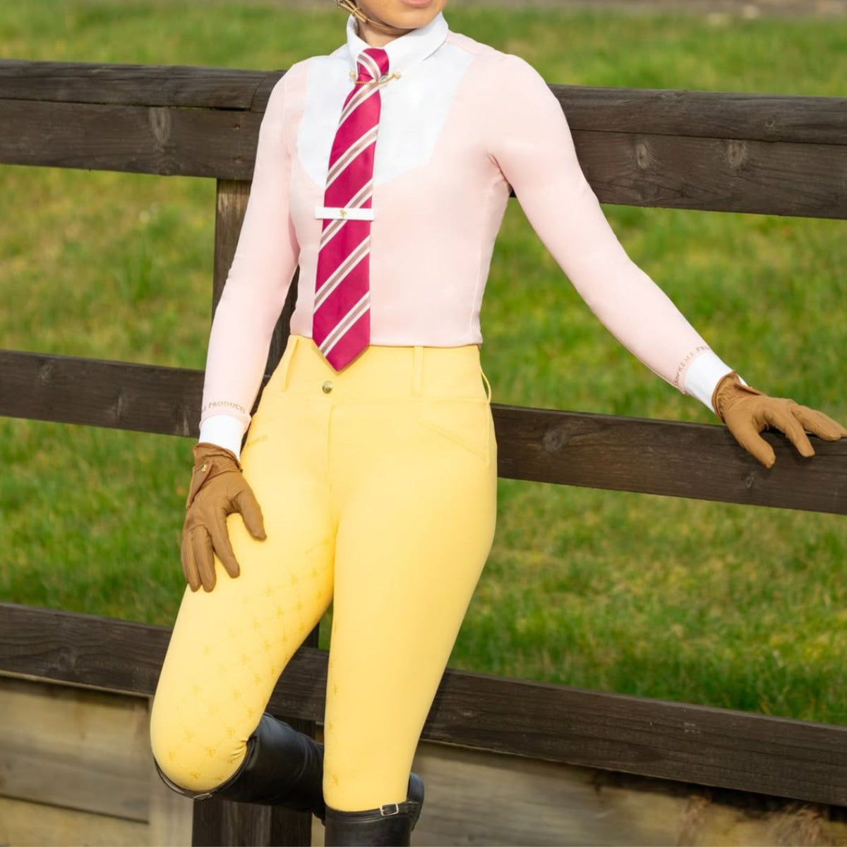 Supreme Products Women's Champion Show Rider Competition Breeches in Canary Yellow