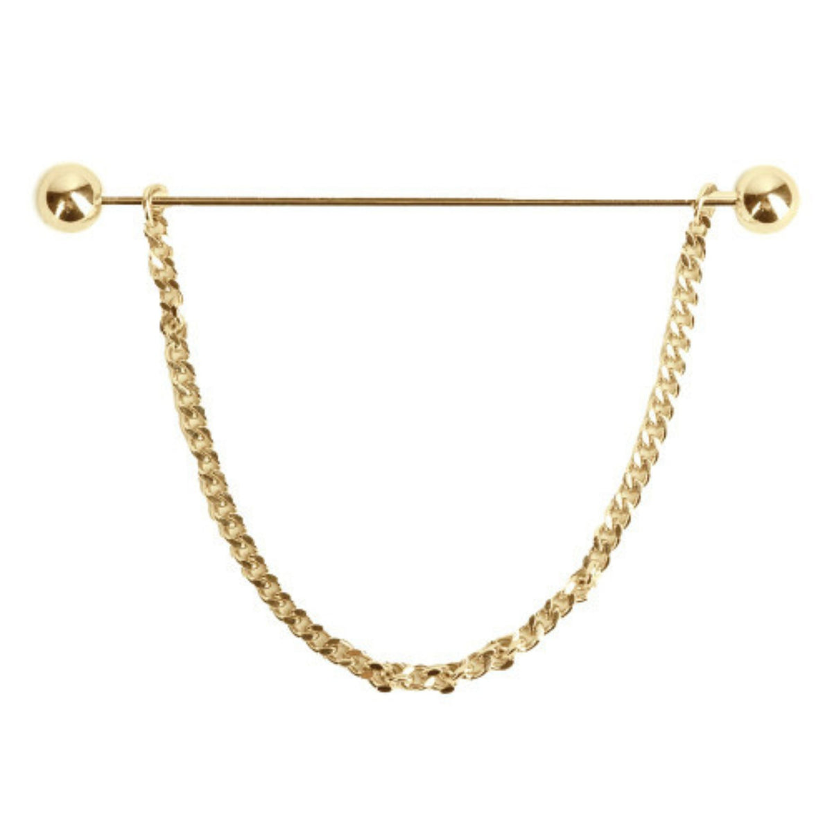 Supreme Products Class Act Collar Pin in Gold
