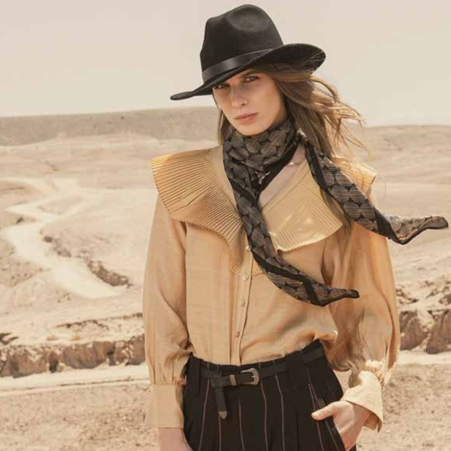 Surkana Fedora Hat in Black