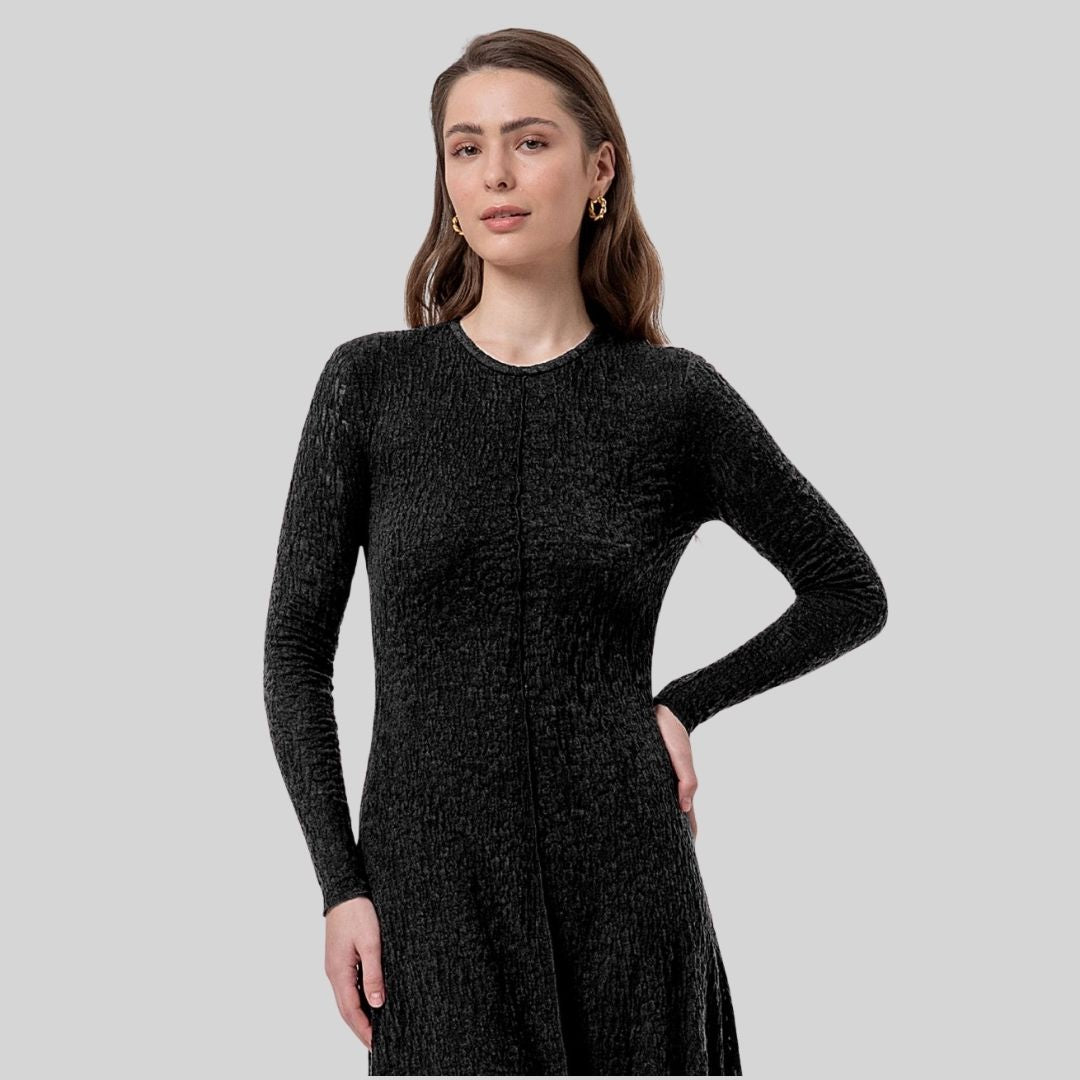 Surkana Long Dress in Black