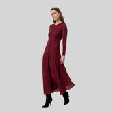 Surkana Long Dress in Maroon