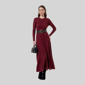Surkana Long Dress in Maroon