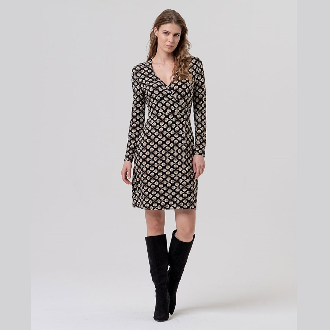 Surkana Short Dress in Black