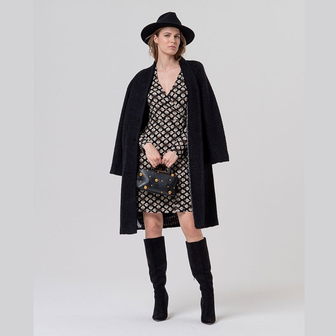 Surkana Short Dress in Black