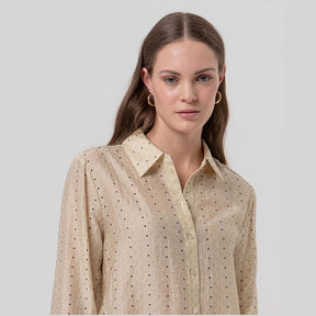 Surkana Straight Shirt in Beige