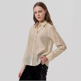 Surkana Straight Shirt in Beige