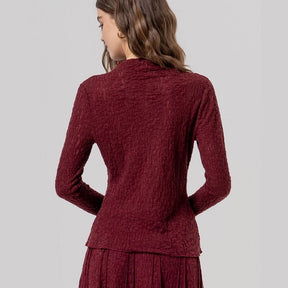 Surkana Turtleneck T-shirt in Maroon