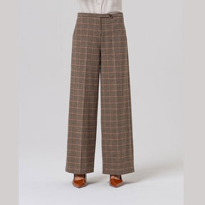 Surkana Wide Trouser with Small Waist in Camel