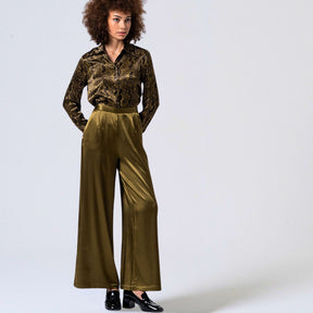 Surkana Women's Irpo Wide Trousers in Green