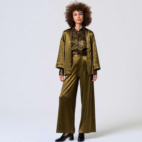 Surkana Women's Irpo Wide Trousers in Green