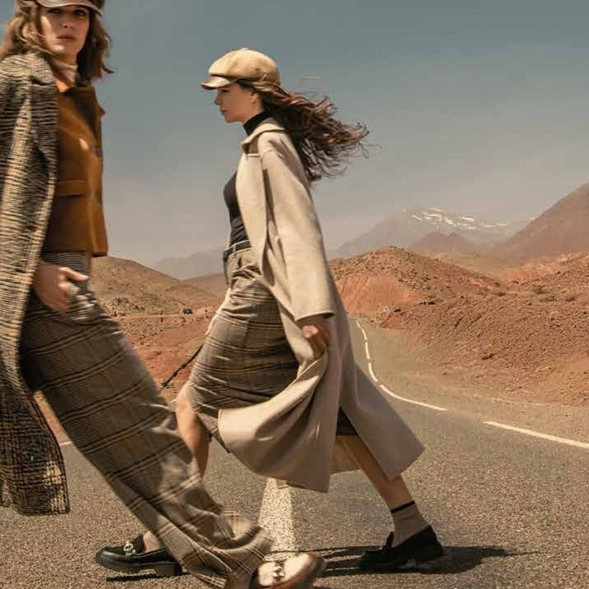 Surkana Women's Lina Handmade Wool Coat in Stone