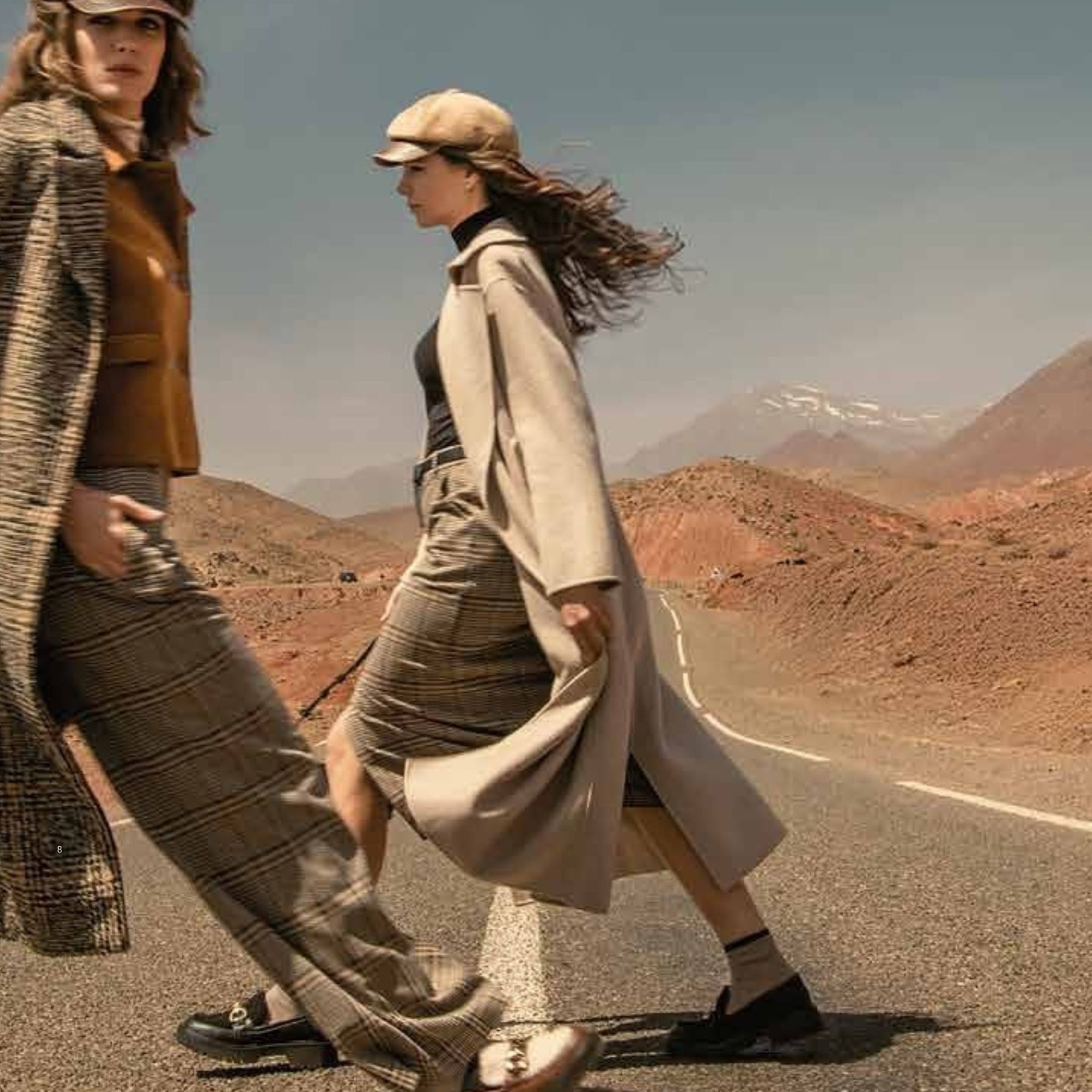 Surkana Women's Lina Handmade Wool Coat in Stone