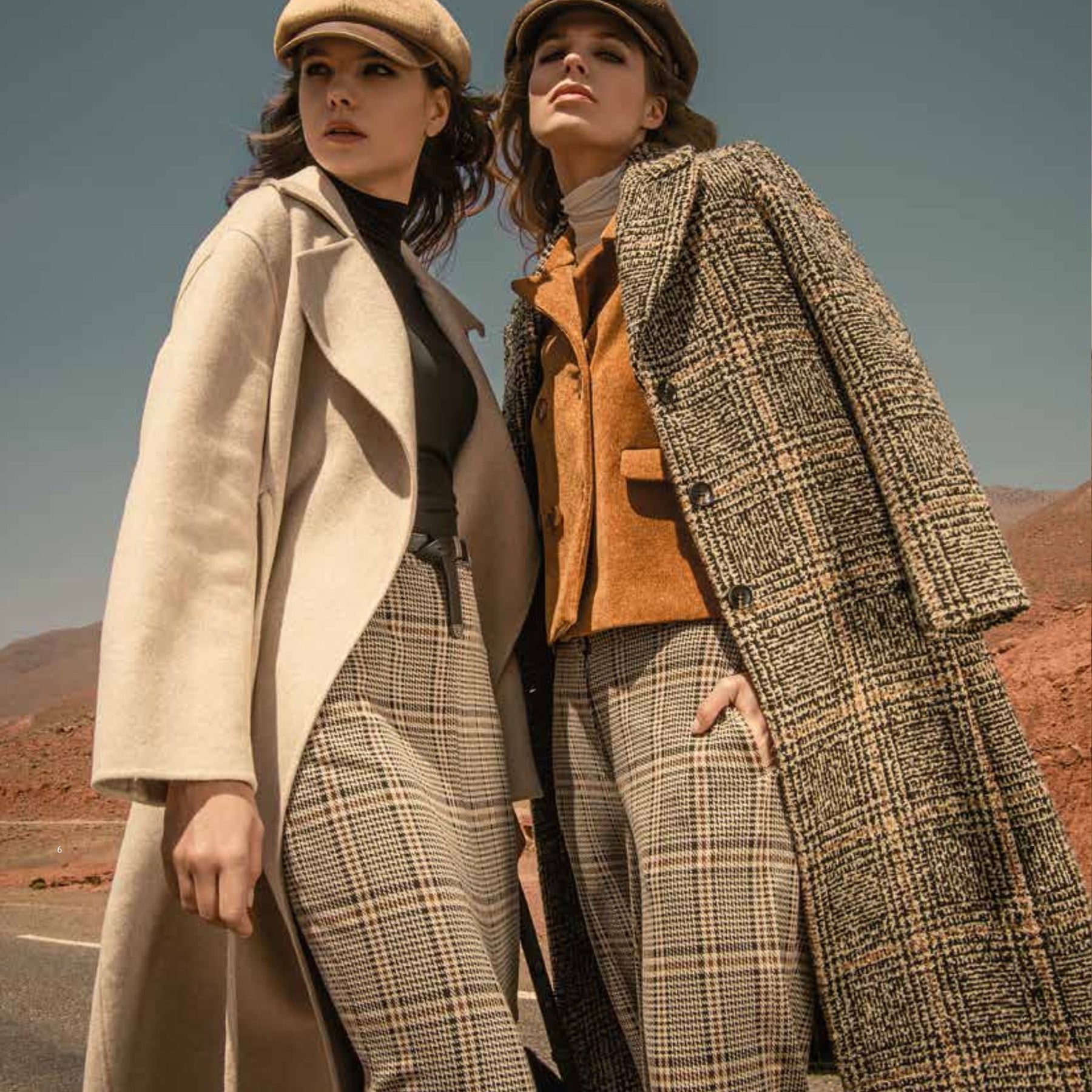 Surkana Women's Lina Handmade Wool Coat in Stone