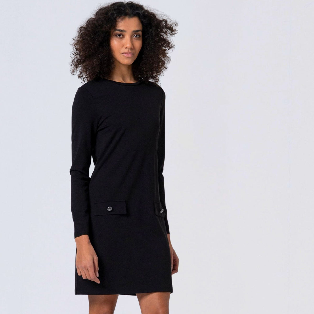 Surkana Women's Lisa Short A-Line Dress in Black