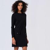 Surkana Women's Lisa Short A-Line Dress in Black