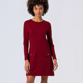 Surkana Women's Lisa Short A-Line Dress in English Red