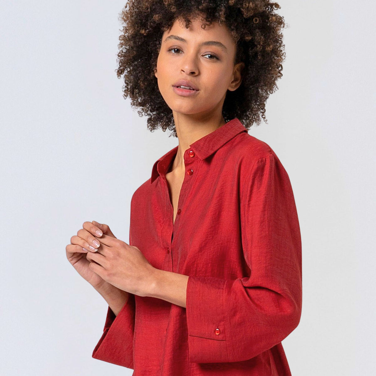 Surkana Women's Livo Loose Shirt in Light Tile