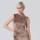 Surkana Women's Nite Tank Top in Beige