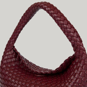 Surkana Braided Shoulder Bag in Chocolate