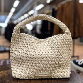 Surkana Braided Shoulder Bag in Ecru