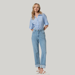 Surkana Women's Baggy Jeans in Sky Blue
