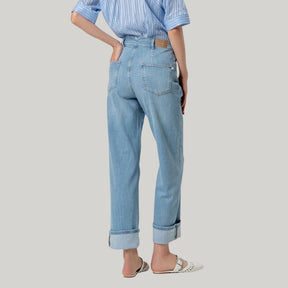 Surkana Women's Baggy Jeans in Sky Blue