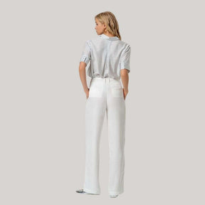 Surkana Women's Pants with Pocket Detail in White