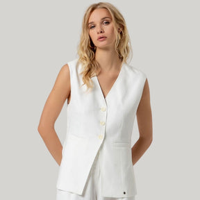 Surkana Women's Vest in White